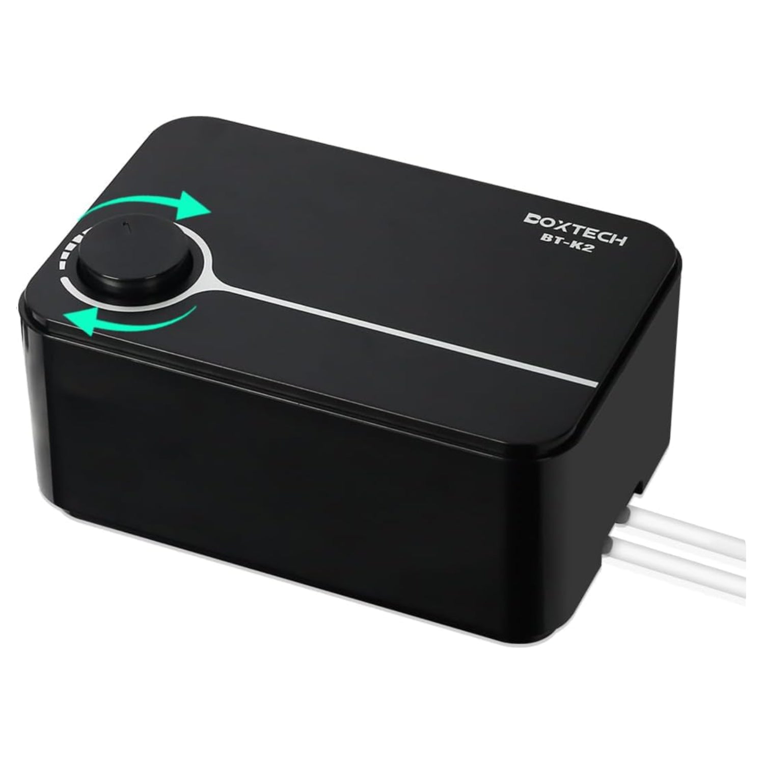 UPETTOOLS aquarium air pump for fish tanks, ultra-quiet and powerful bubbler with visible air outlet and control knob