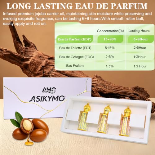 3 Pcs Arabic Pheromone Perfume for Women, Arabian Perfume Oil - Product Imagery