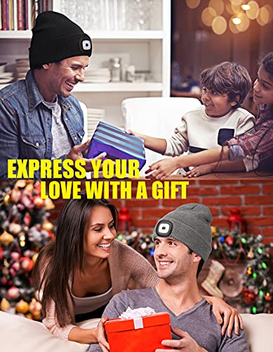 MELASA Unisex Beanie with The Light Hands Free Winter Beanie - Product Imagery