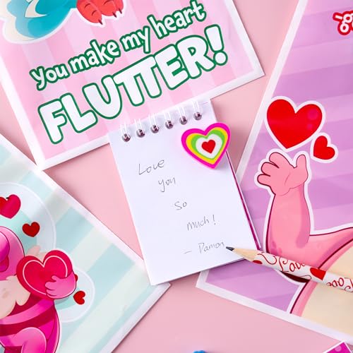 JOYIN 24packs Valentines Day Stationery Gifts, 96pcs Party Favor - Product Imagery