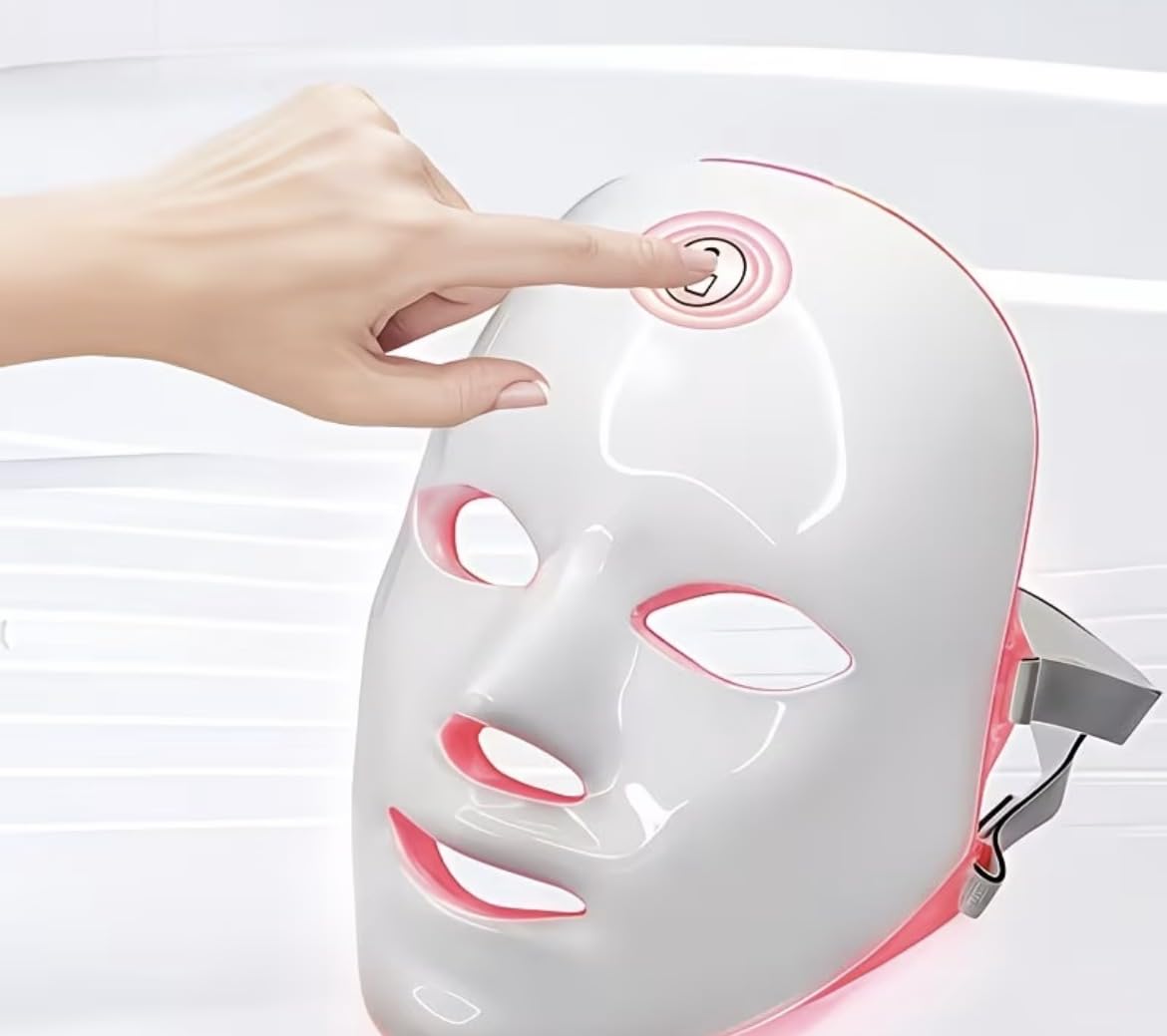 LED Face Mask with 96 LED Beads Wireless One Touch 10 Minute - Premium Selection Official Imagery - 2