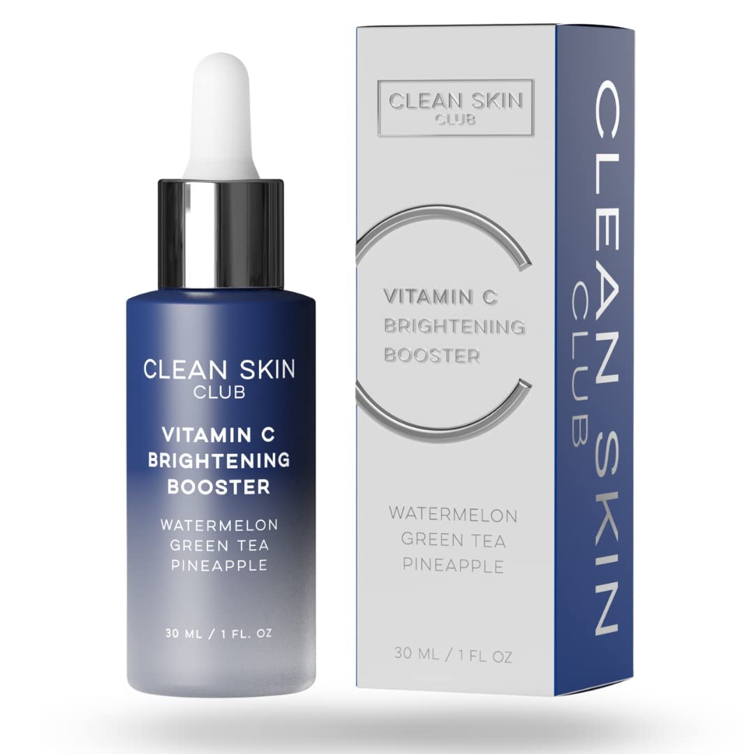 Clean Skin Club Vitamin C Serum & Brightening Booster, Vitamins A, E, D & K, - CLEAN SKIN CLUB Official Product View 2