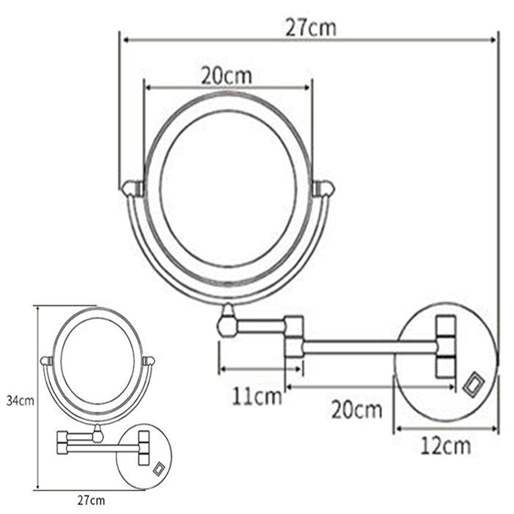 Makeup Vanity Mirror LED Lighted Two Sided Bathroom Mirror - EHGLGFTK Official Imagery - 4