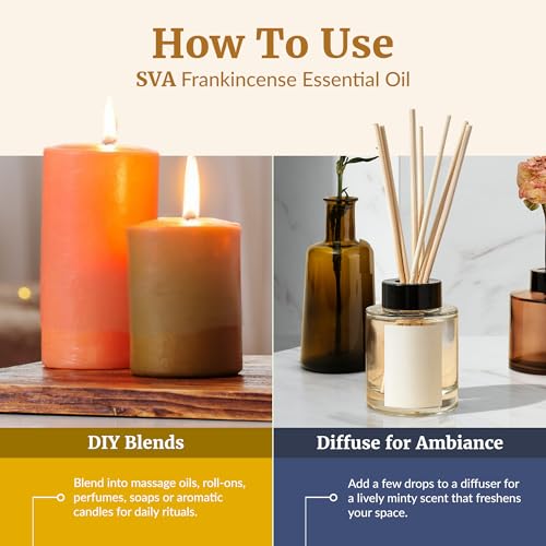 SVA Frankincense Essential Oil with Dropper, 4 Fl Oz (118 ml) - Product Imagery