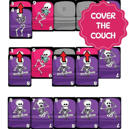 Couch Skeletons Card Game - Quick and Easy 2 Player Game by The - Product Imagery