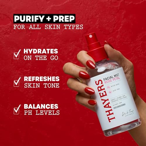 Thayers Alcohol-Free Witch Hazel Facial Mist Toner with Aloe - Product Imagery