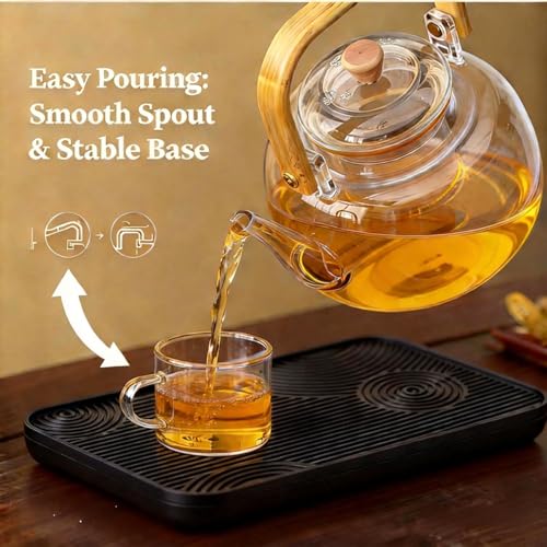 Travel Gongfu Tea Set – Portable Borosilicate Glass Teapot with - Product Imagery
