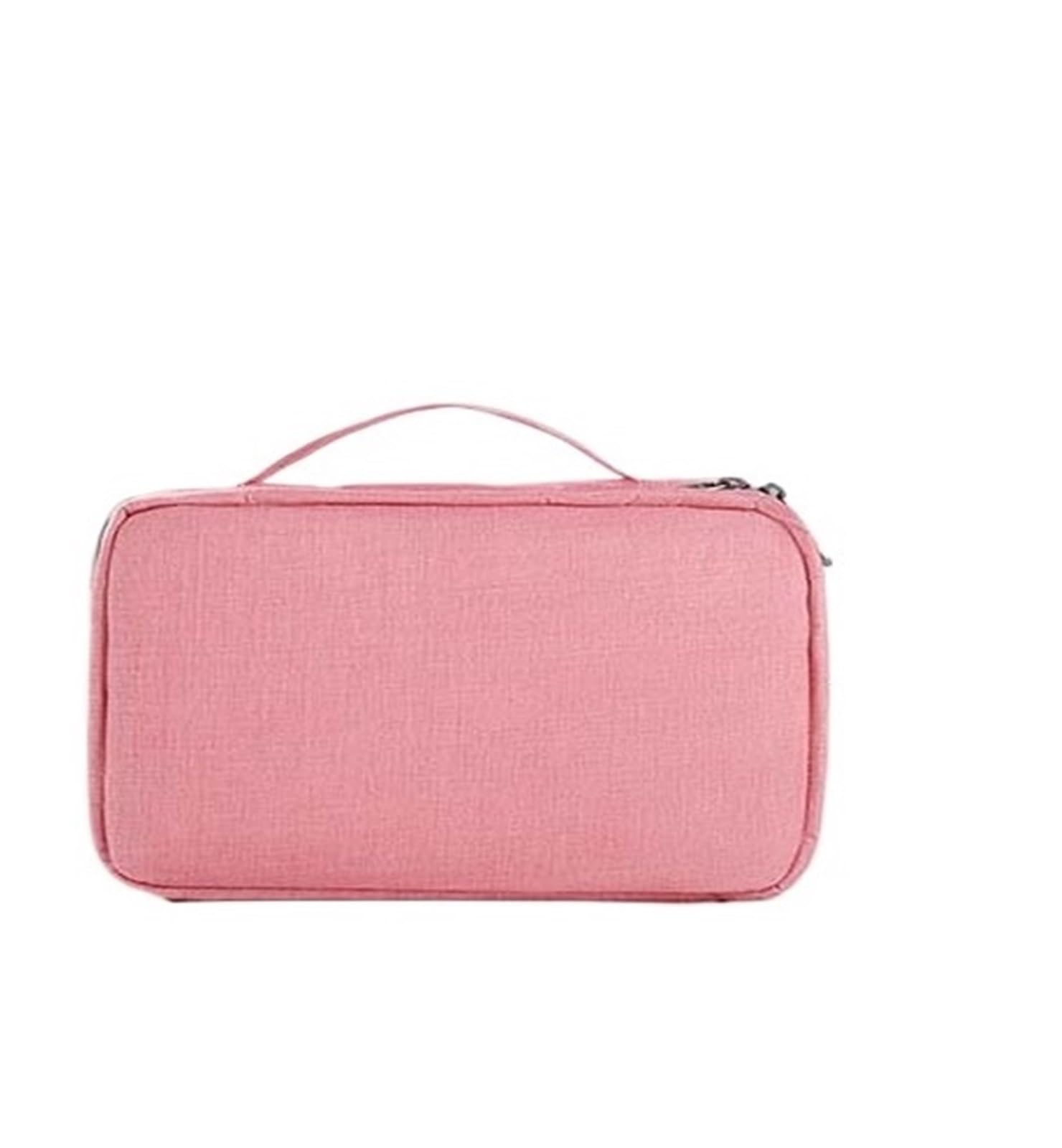 kinganrun Cosmetic Bag, Travel toiletries Bag, Foldable, Dry and Wet Separation, Three Folds, Suitable for Travel Home(Pink)