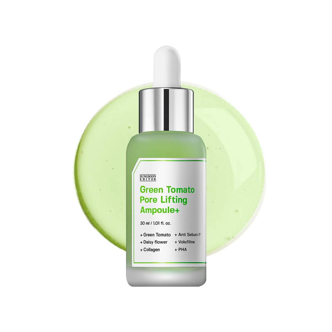 SUNGBOON EDITOR Green Tomato Pore Lifting Ampoule, Niacinamide, - Product Imagery