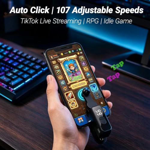 Auto Clicker Wireless Tapper for TikTok iPhone Android Smartphone - Product Imagery