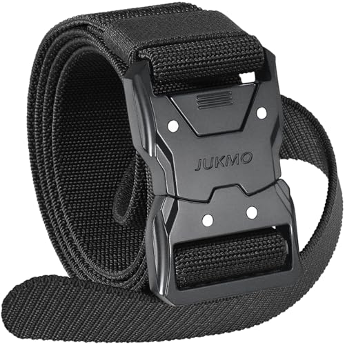 JUKMO Quick Release Tactical Belt, Military Work 1.5" Nylon Web - Product Imagery