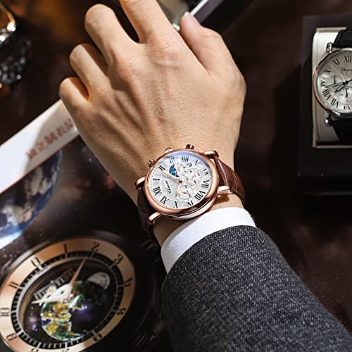 FANMIS Men Classic Watches Chronograph Analog Watch Business - Product Imagery