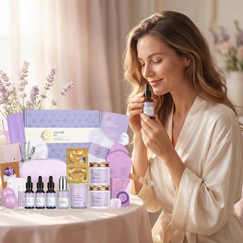 Gifts for Women, 30Pcs Lavender Skin Care Gift Set for Women, - Product Imagery
