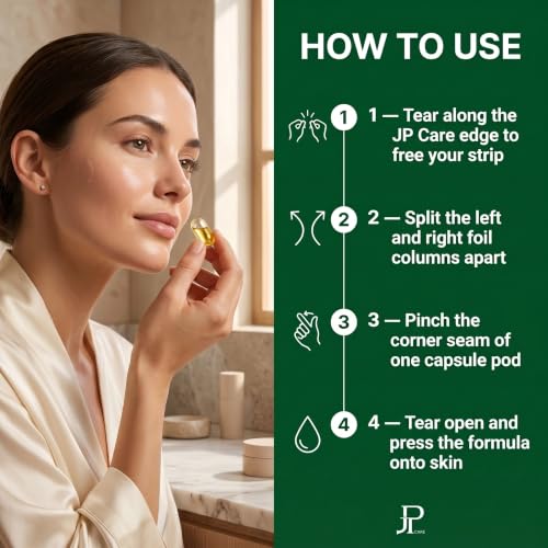 Travel Skincare Capsules Set, 7-Step Single-Use Kit, 20g - Product Imagery