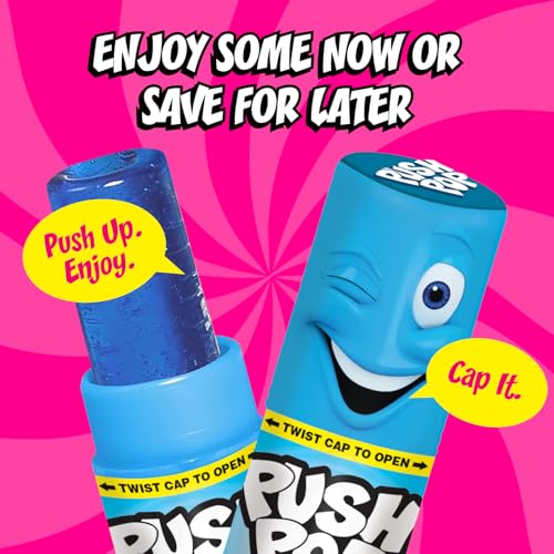 Push Pop Candy Lollipops - Individually Wrapped Variety Candy - Product Imagery