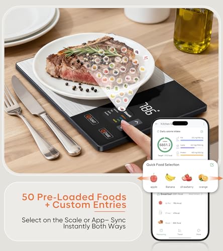 Food Scale with Nutritional Calculator, TFT Display, Track 23 - Product Imagery