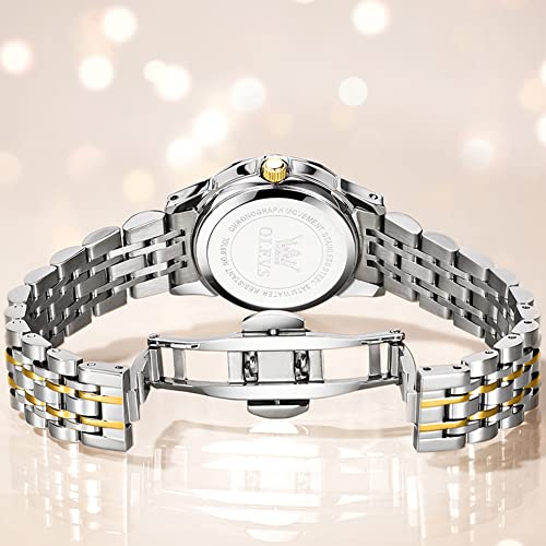 OLEVS Watch for Men Women Large Face Unisex Diamond Luxury Dress - Product Imagery