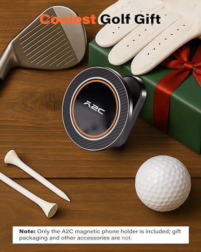 A2C Alloy Magnetic Golf Cart Phone Holder, Unique Golf - Product Imagery