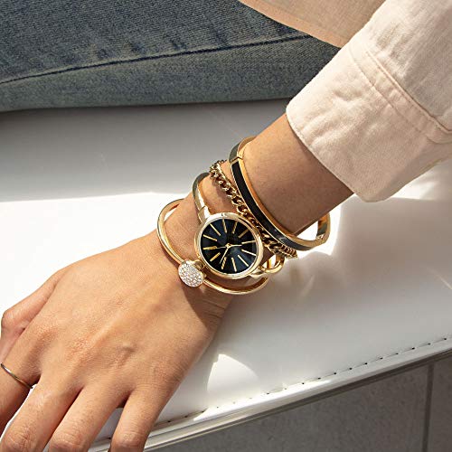 Anne Klein Women's Bangle Watch and Bracelet Set - Product Imagery