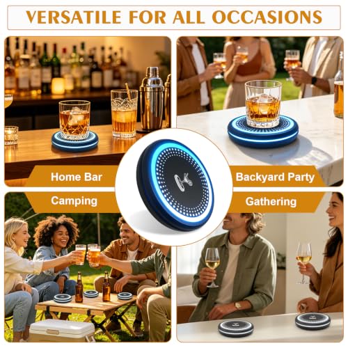 Smart Cocktail Maker Coaster,LED Guided Cocktail Making for - Product Imagery