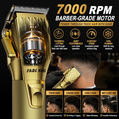 FADEKING Professional Hair Clippers for Men, Cordless Clipper & - Product Imagery