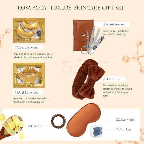 Gifts for Women, 32 Pcs Coconut Hydrating Face Skin Care Kit, - Product Imagery