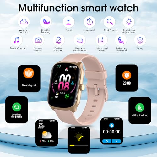 Smart Watch for Men Women, 1.95"HD Smartwatch (Dial/Answer - Product Imagery