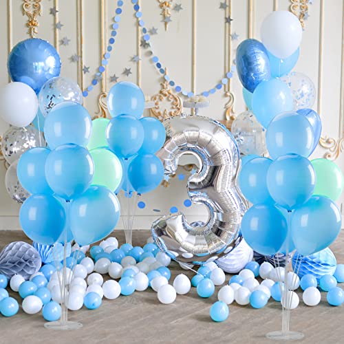 4 Sets Balloon Stand Kits, Balloon Sticks Holder with Base for - Product Imagery