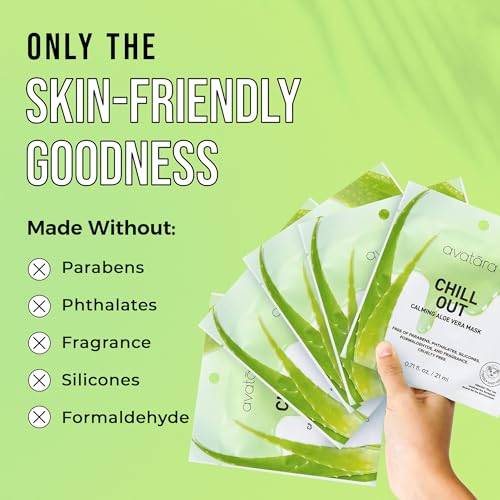 Avatara Chill Out Facial Mask 5 Sheets, Hydrating Mask, Sheet - Product Imagery