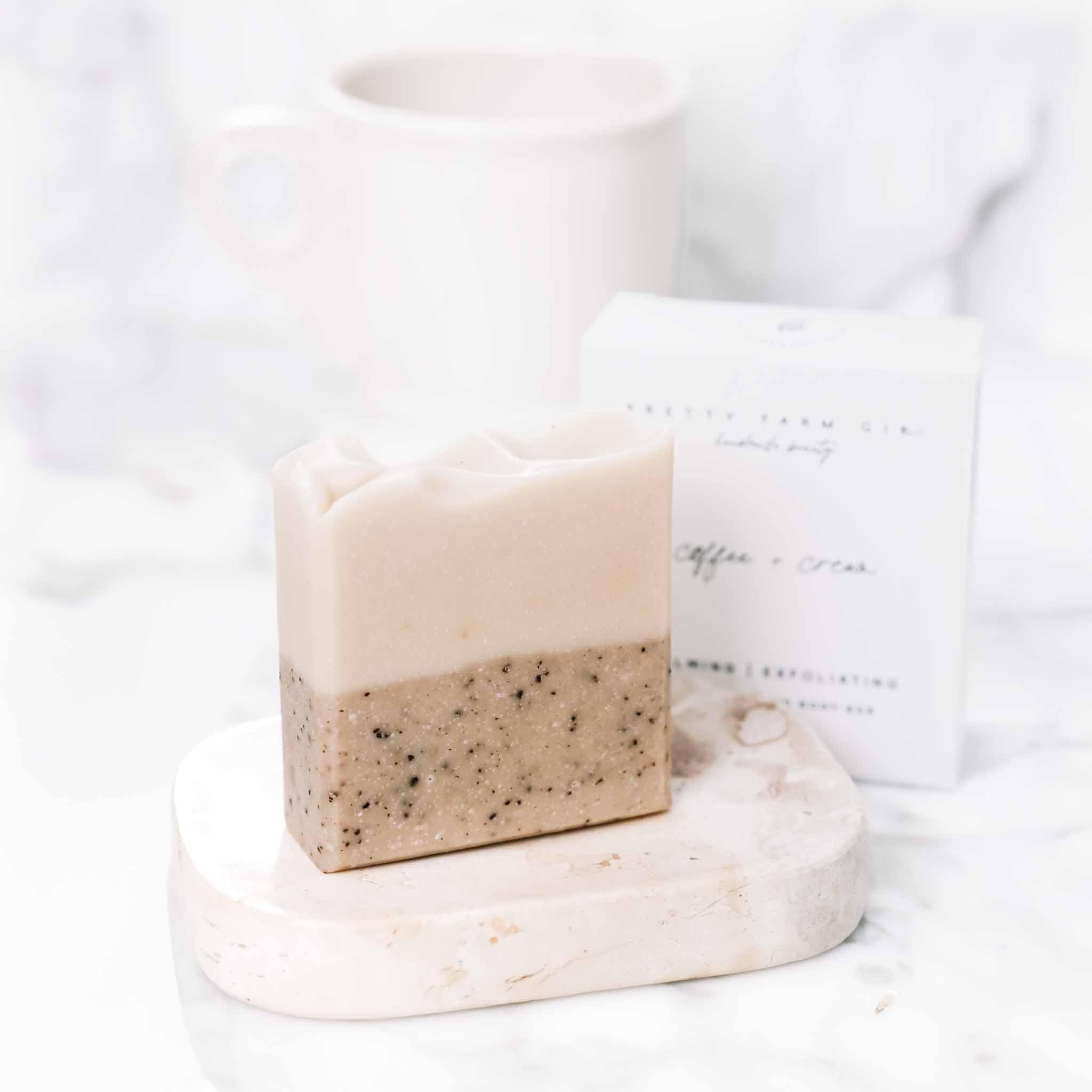 Pretty farm girl Coffee & Cream Beef Tallow Soap & Goat Milk Soap – Natural - Pretty farm girl Official Product View 3