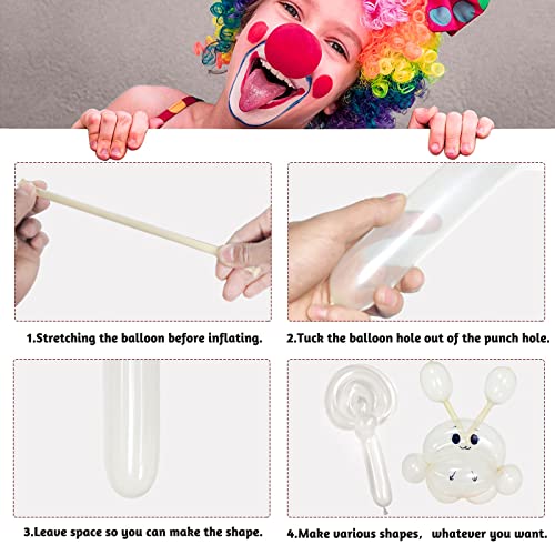 260 Balloons Clear, Thickening Long Balloons for Tying Arch, - Product Imagery