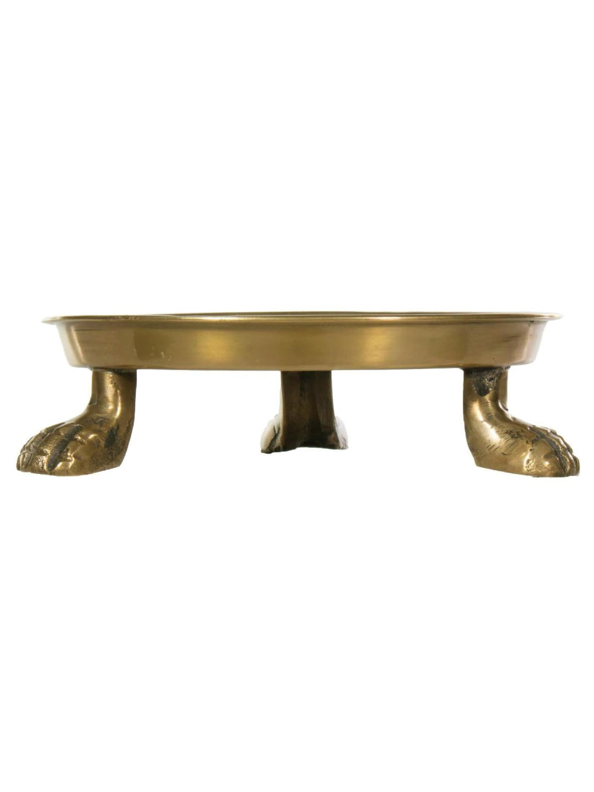 Round Clawfoot Dish Small Gold Candle and Jewelry Display - Alice Lane Official Imagery - 4