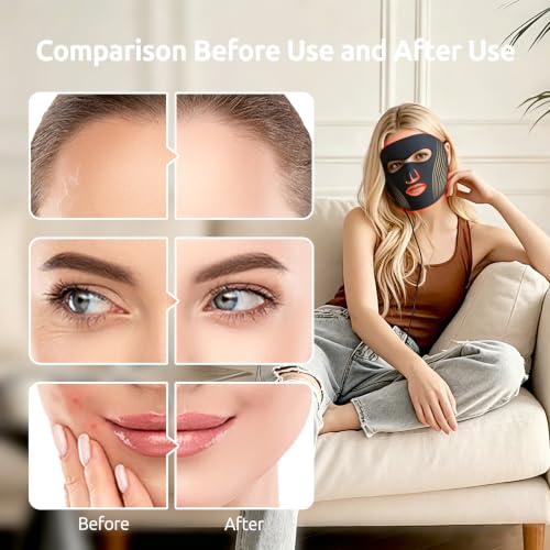 red Light Therapy for face,Ideal for Facial Wrinkles, Acne, and - Product Imagery