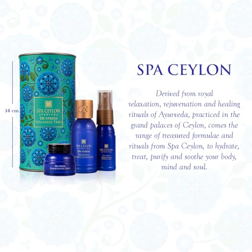 SPA CEYLON De-Stress Wellness Trio Set, Holistic Spa Essentials - Product Imagery