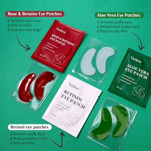 Under Eye Patches For Puffy Eyes and Dark Circles Wrinkle,30 - Product Imagery