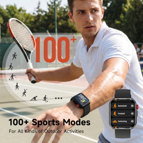 Smart Watch for Men Women, Fitness Tracker Smartwatch 1.83" HD - Product Imagery