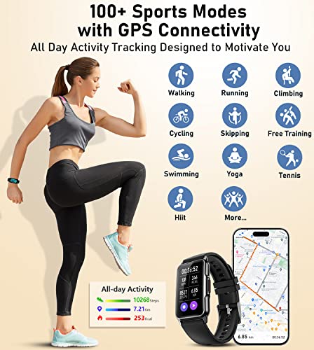 Smart Watch Health Fitness Tracker with 24/7 Heart Rate, Blood - Product Imagery
