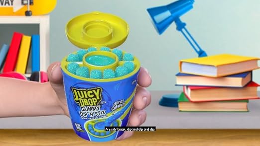 Juicy Drop Easter Sour Candy Dip N Stix variety pack with colorful sour candies and dipping sticks, perfect for Easter treats.