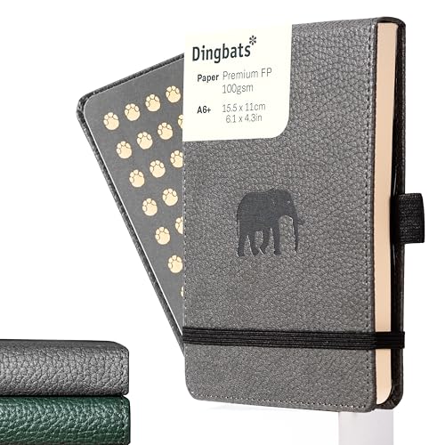 Dingbats* - Wildlife Dotted Reporter A6 Notebook - PU Leather - Product Imagery