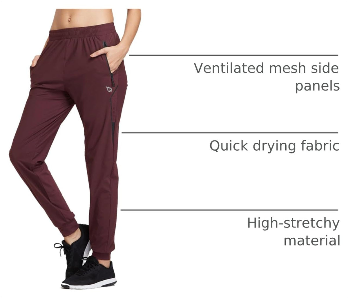 baleaf Women s Joggers Hiking Pants with Zipper Pockets - baleaf Official Imagery - 5