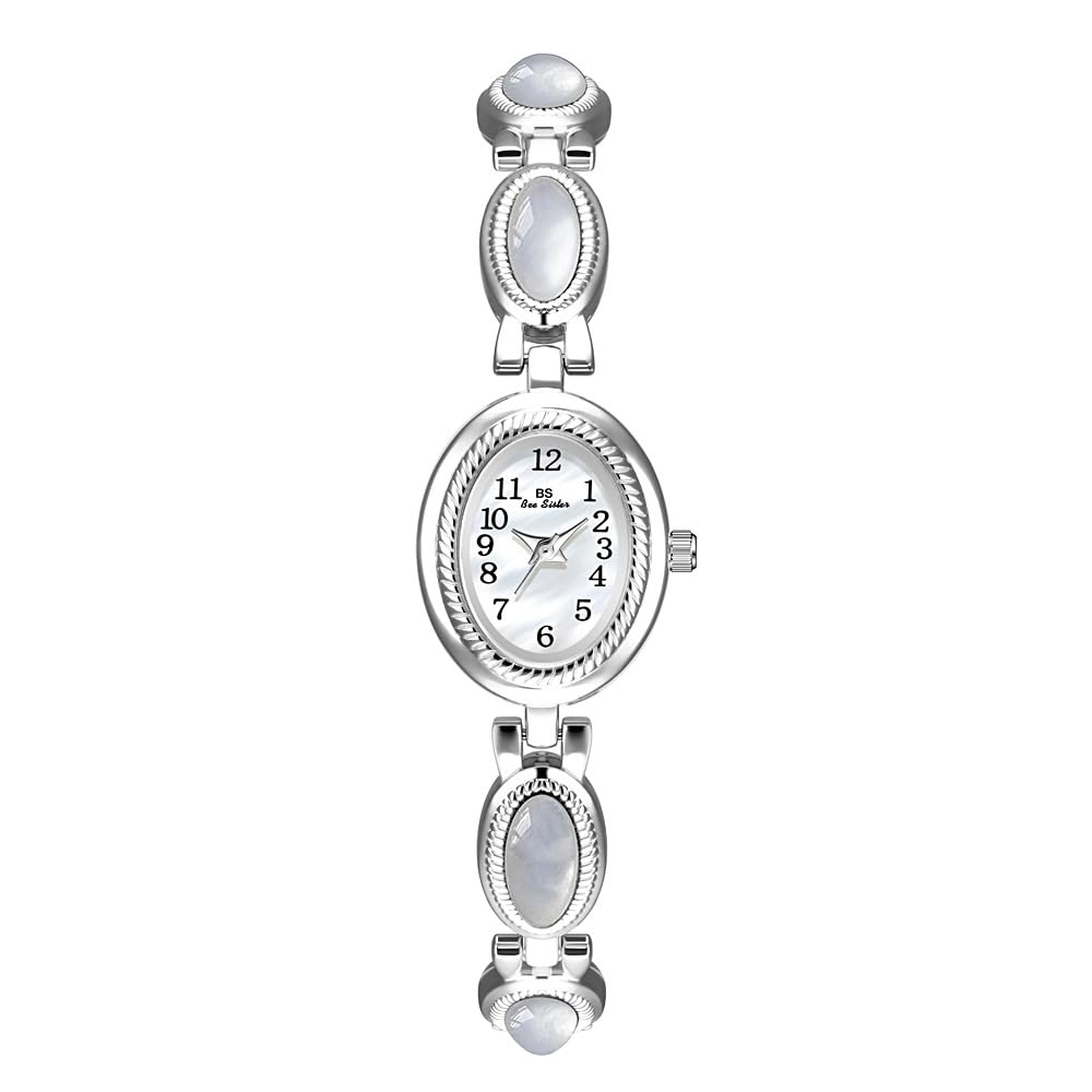 Women s Classic Dainty Pearl Shell Arabic Numerals Oval - CARLIEN Official Imagery - 1