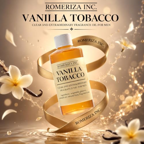4 Fl Oz Vanilla Tobacco Fragrance Oil for Men - Product Imagery
