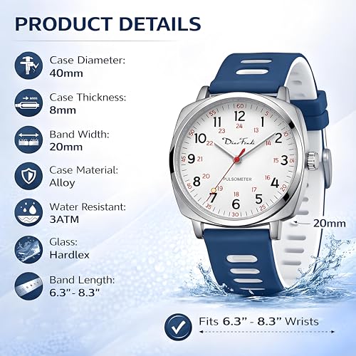 Diaofendi Waterproof Nurse Watch for Medical Professionals,Women - Product Imagery