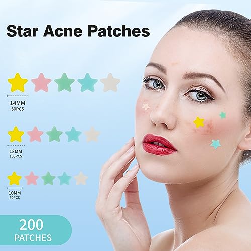 Pimple Patches for Face, Hydrocolloid Acne Patches, Cute Star - Product Imagery