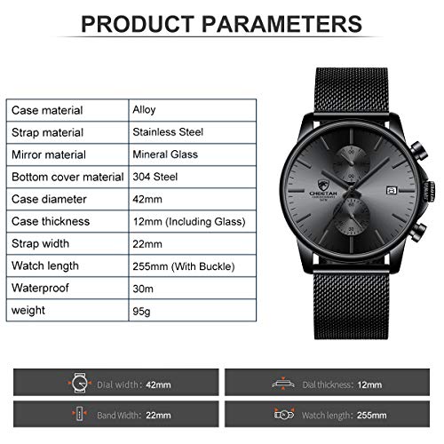 GOLDEN HOUR Mens Watch Fashion Sleek Minimalist Quartz Analog - Product Imagery