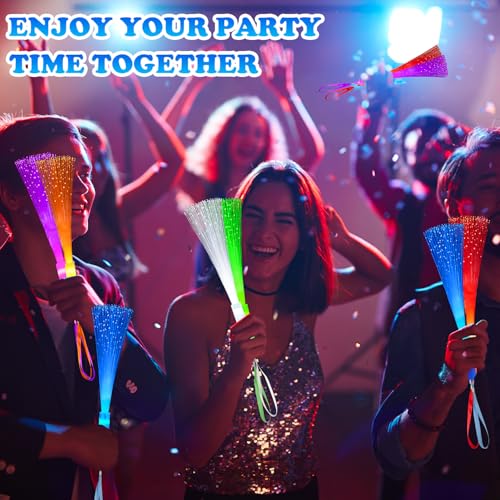 Glow in Dark Fiber Optic Lights Bulk-24 Pack,Light Up Party - Product Imagery