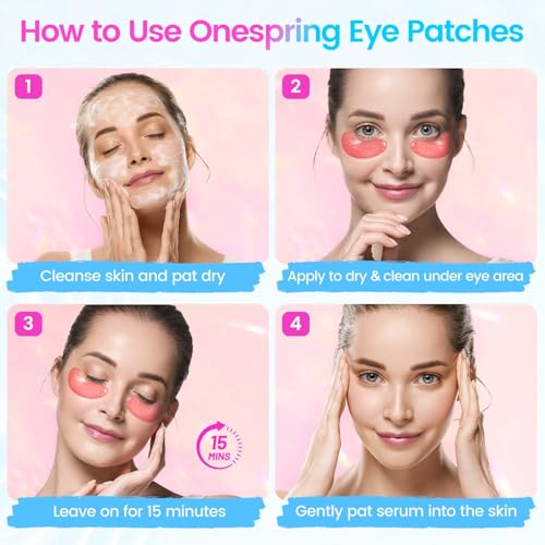 Onespring Under Eye Patches (32 Pairs) - Collagen-Infused, - Product Imagery