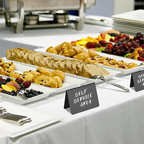 12 Pack 4"x3"Mini Chalkboard Signs for Chalk Sign for Food - - Product Imagery