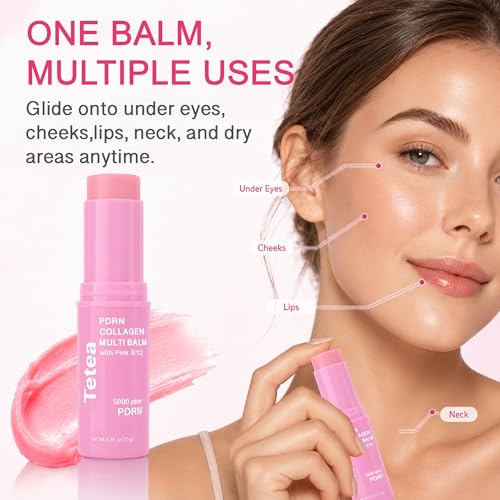 PDRN Pink Collagen Multi Balm Stick & PDRN Caffeine Hydrogel Eye - Product Imagery