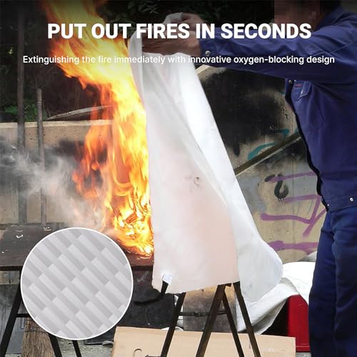 Lancryen Emergency Fire Blanket, Fire Extinguisher Blanket, Fire - Product Imagery